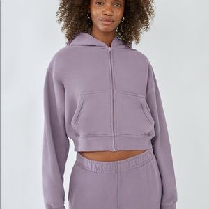 TNA Cozy Fleece Perfect Boyfriend Boxy Zip Hoodie